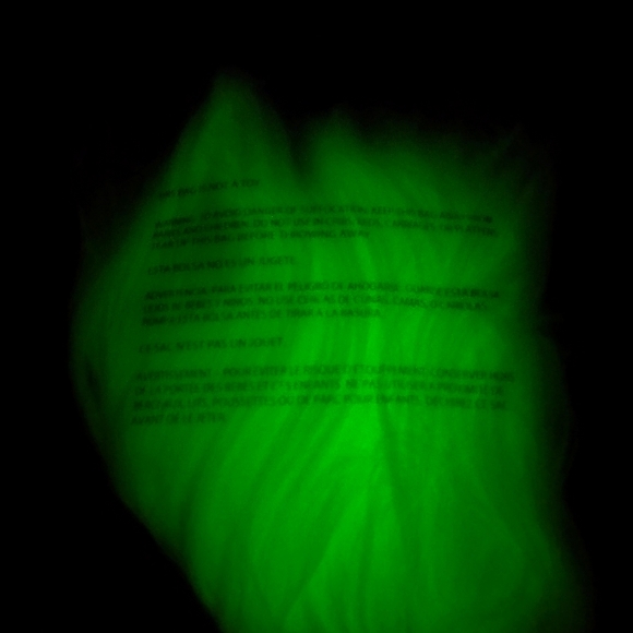 Glow In The Dark Halloween Adult Size Bob Wig - Picture 6 of 6